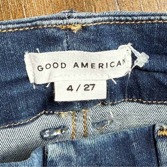 Good American Jeans Women’s 4 / 27 Ankle Skinny Good Waist Crop Dark Blue331 - Picture 12 of 12